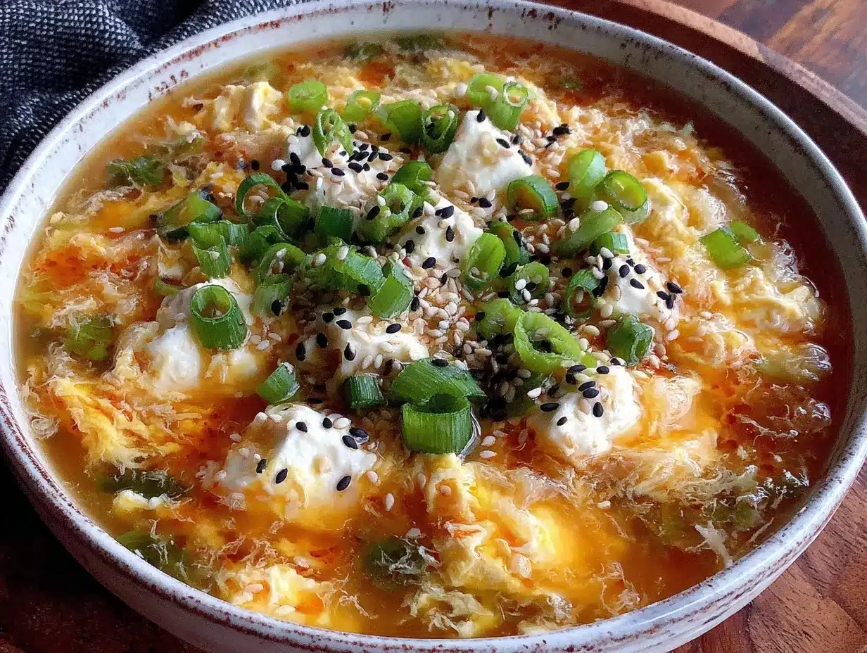 creamy korean egg drop soup preparation steps