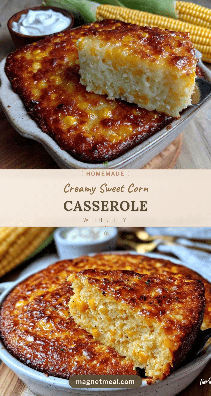 creamy sweet corn casserole recipe