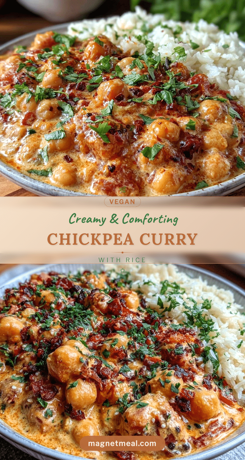 creamy vegan chickpea curry recipe