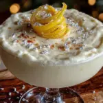 creamy white Christmas martini - featured image