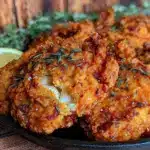 crispy cast iron fried chicken - featured image