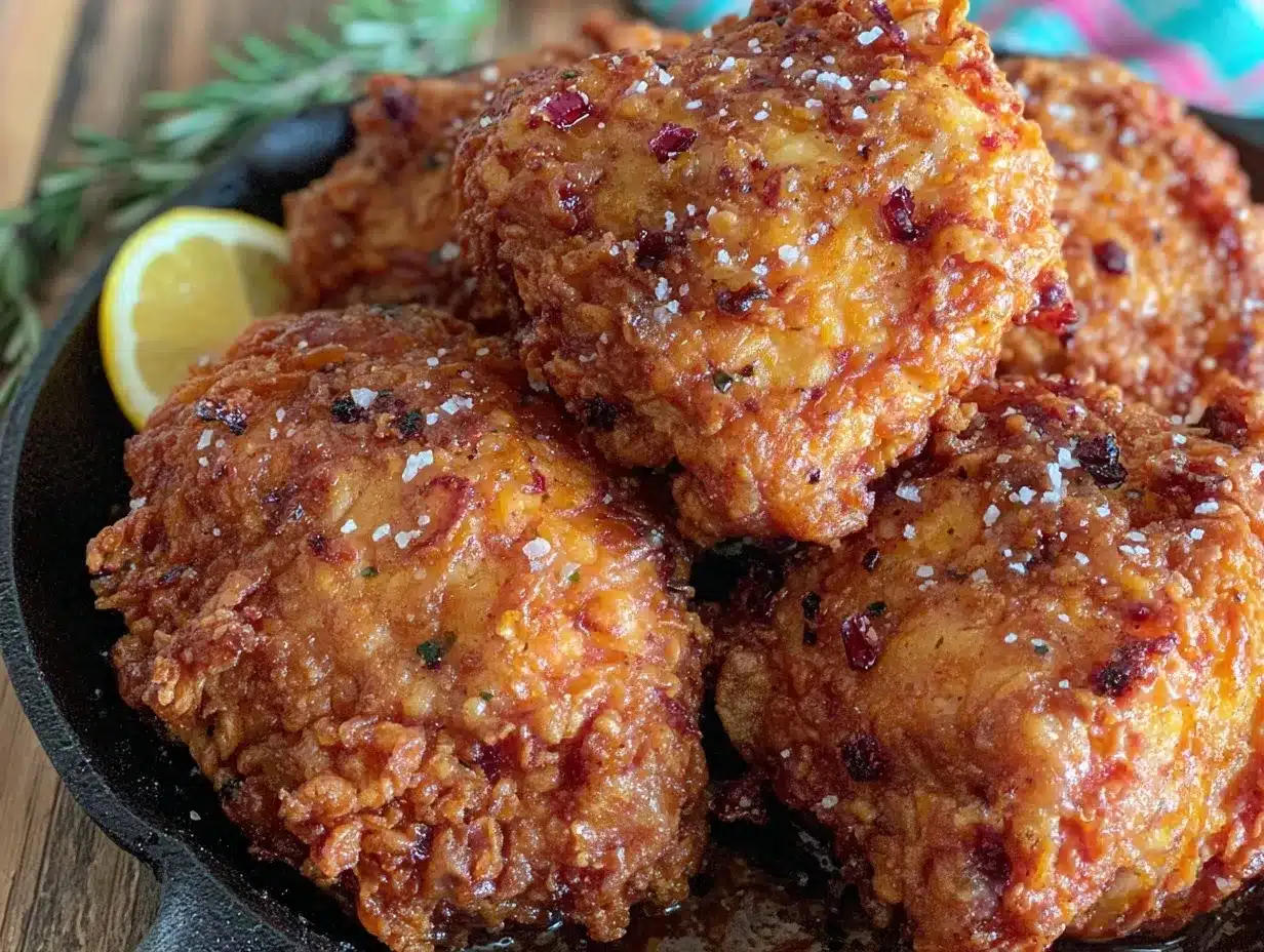crispy cast iron fried chicken preparation steps