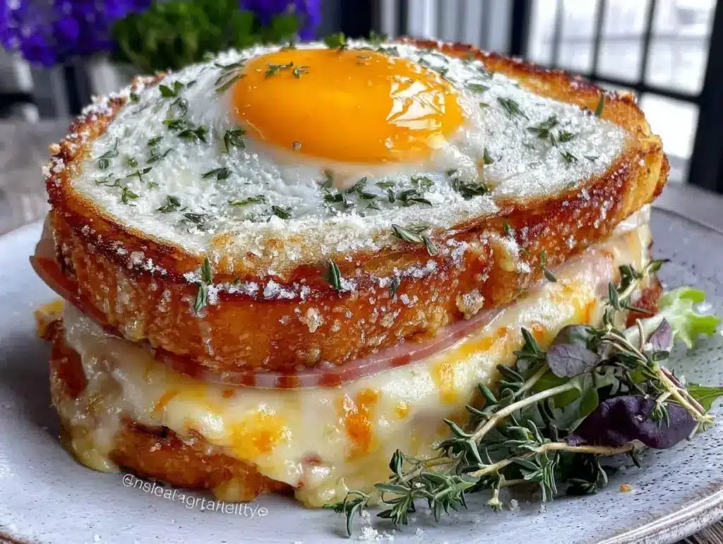 crispy croque madame recipe - featured image