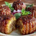 crispy kibbeh baked lebanese meatballs - featured image