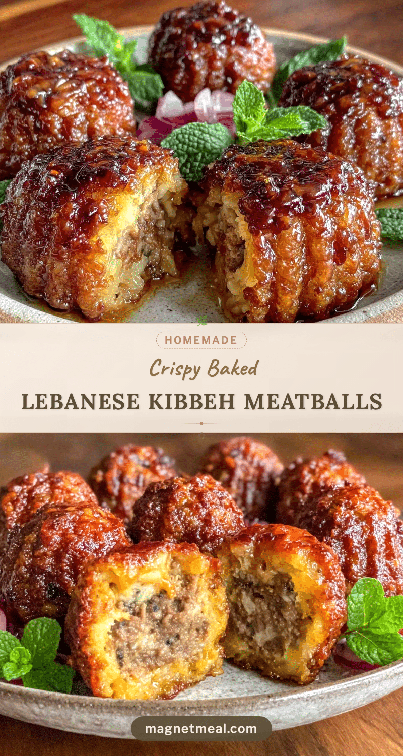crispy kibbeh baked lebanese meatballs recipe