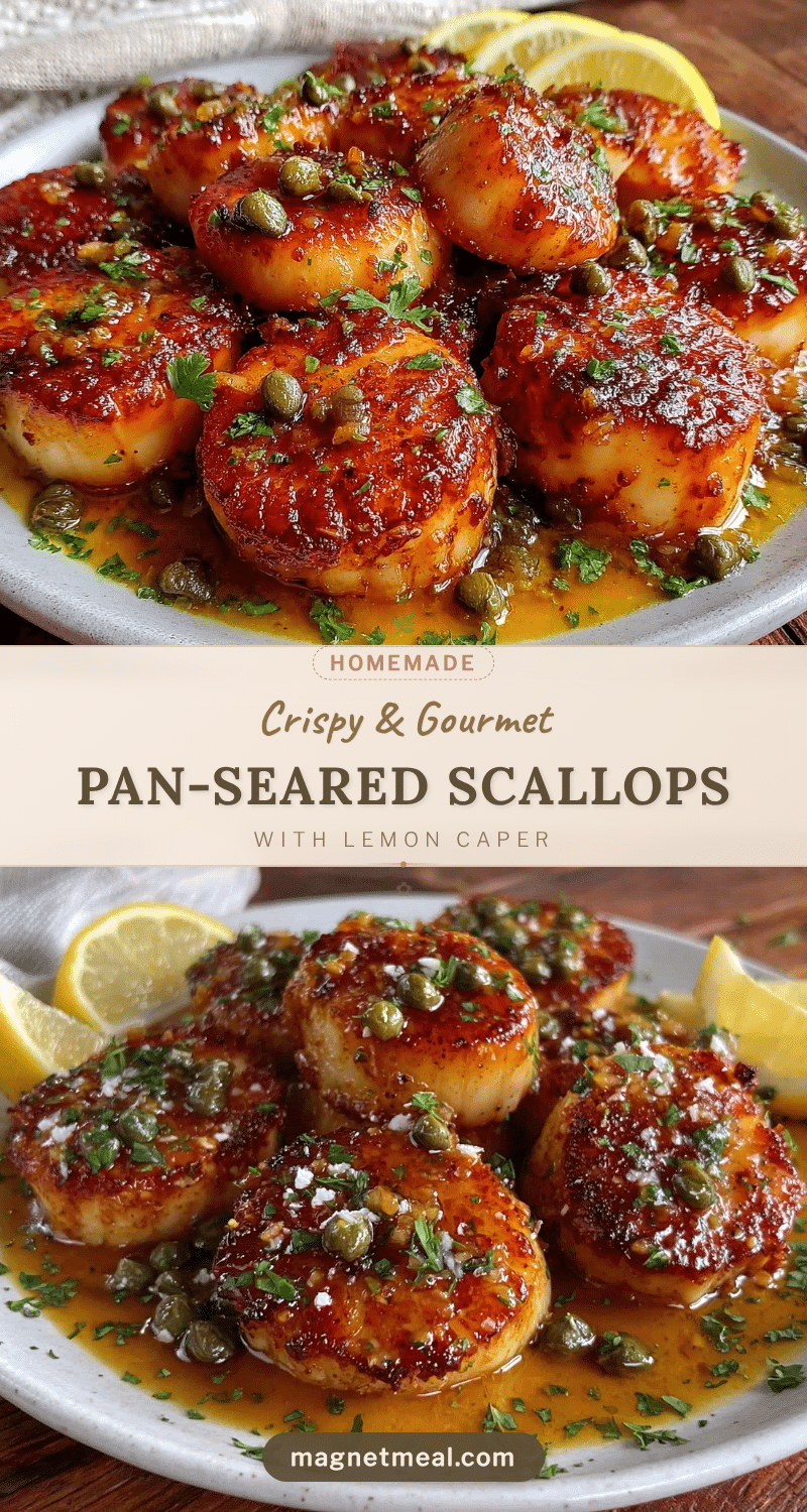 crispy pan-seared scallops recipe