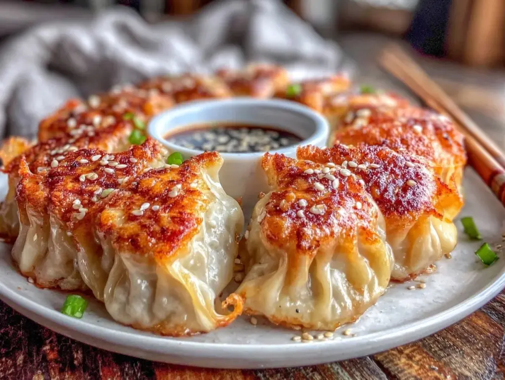 crispy pork gyoza recipe - featured image