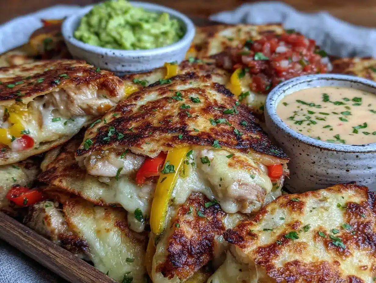 crispy sheet pan quesadilla party platter preparation steps