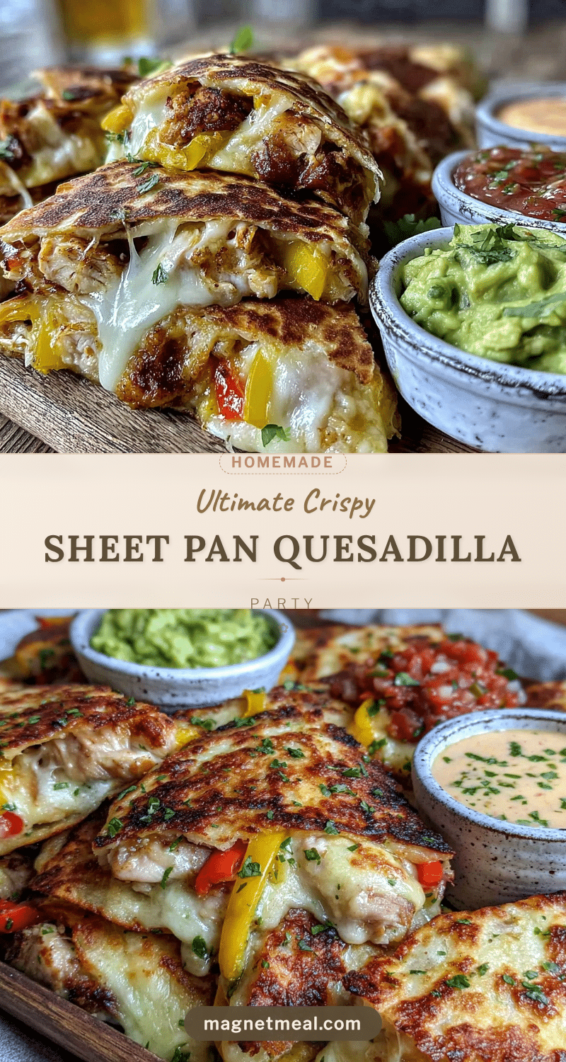 crispy sheet pan quesadilla party platter recipe