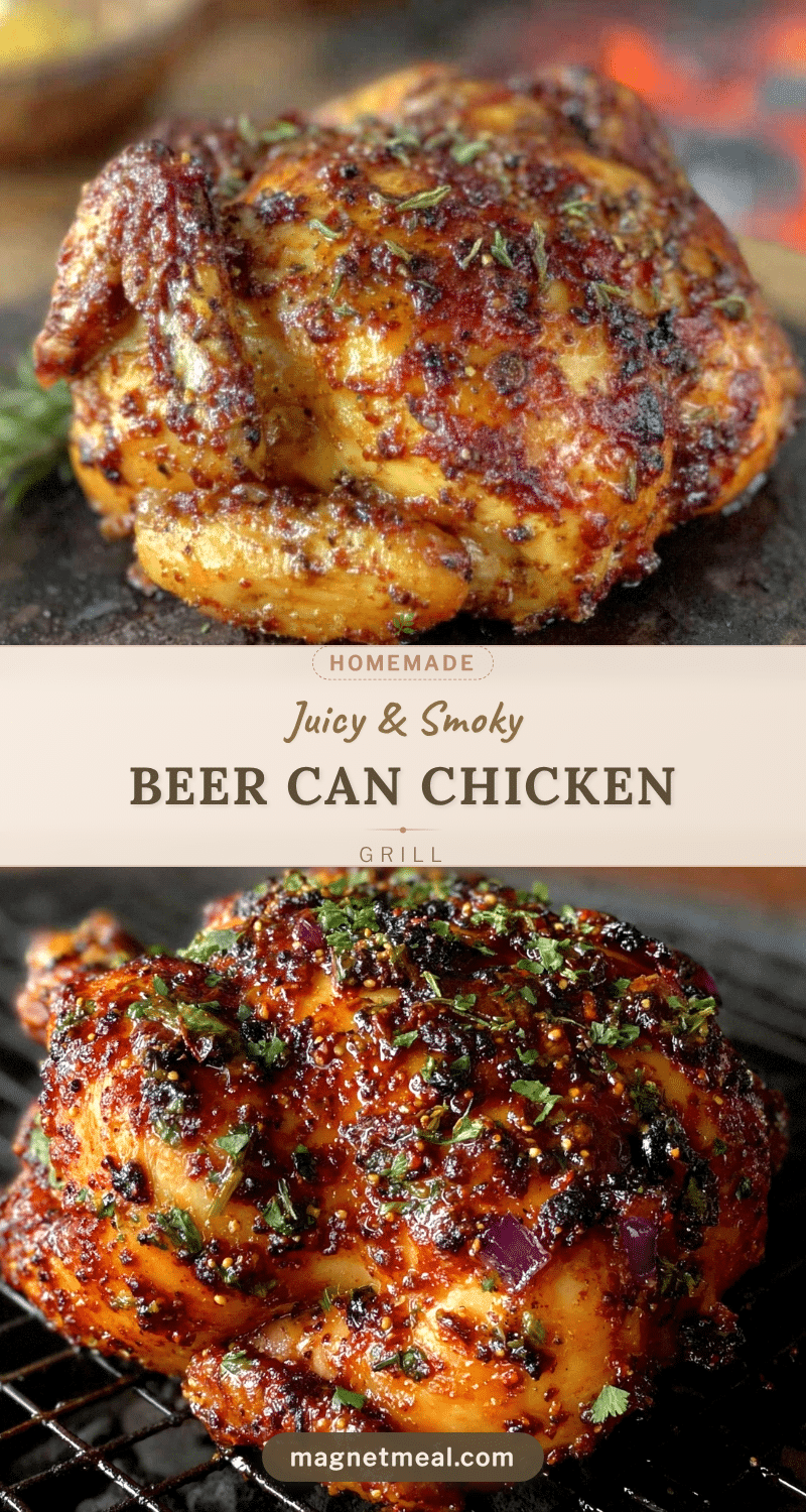 crispy smoky beer can chicken recipe