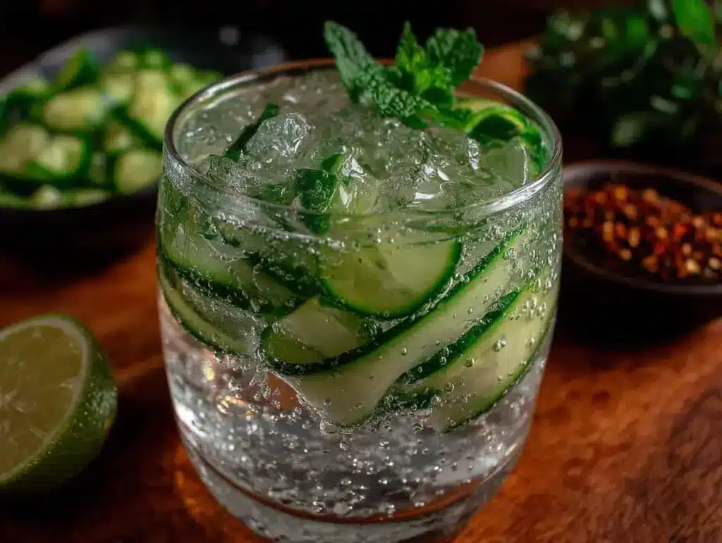 cucumber gin and tonic - featured image
