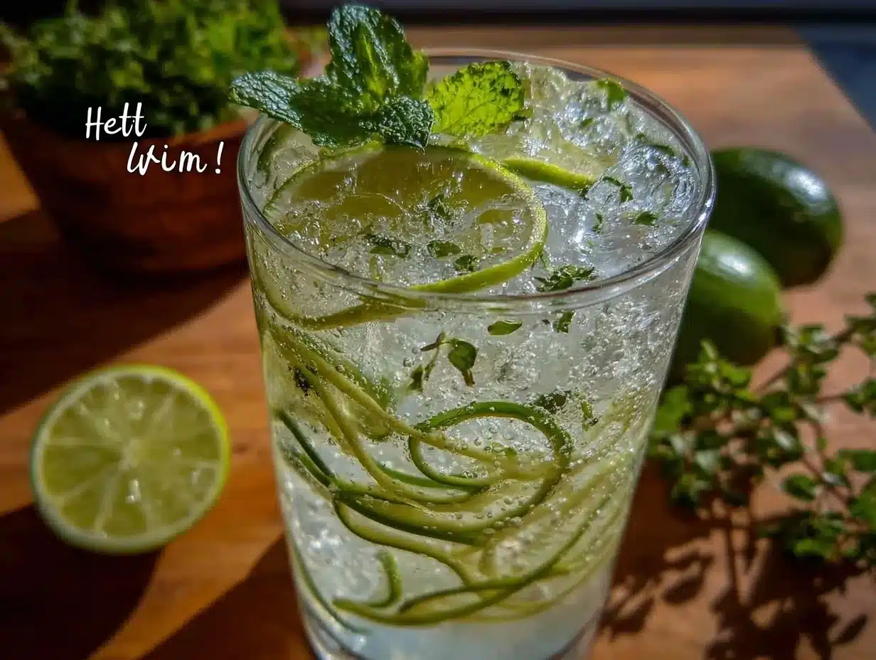 cucumber gin and tonic preparation steps