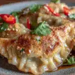 easy crispy homemade potstickers - featured image