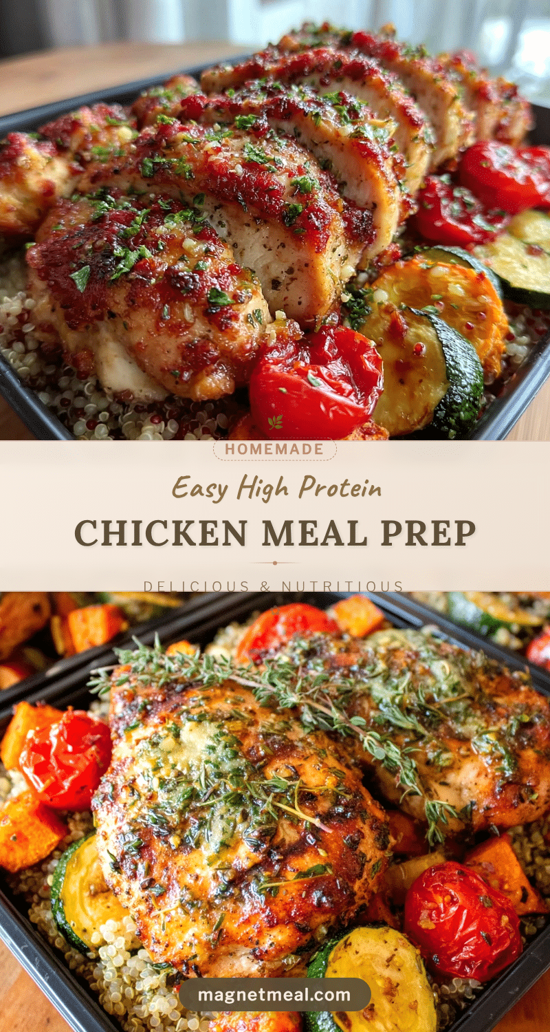 easy high protein chicken meal prep recipe