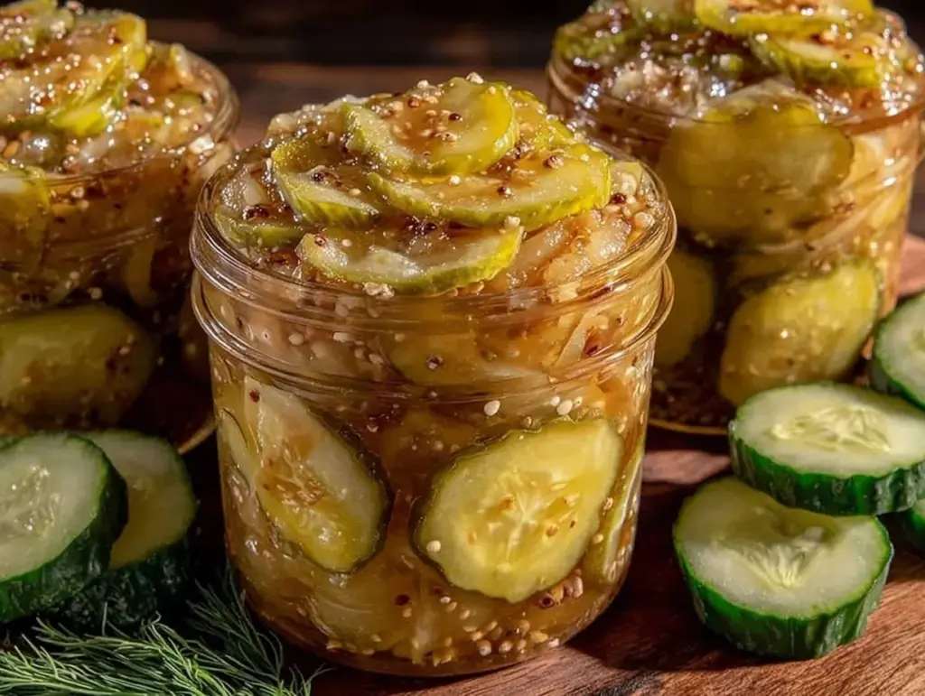 easy tangy bread and butter pickles recipe - featured image
