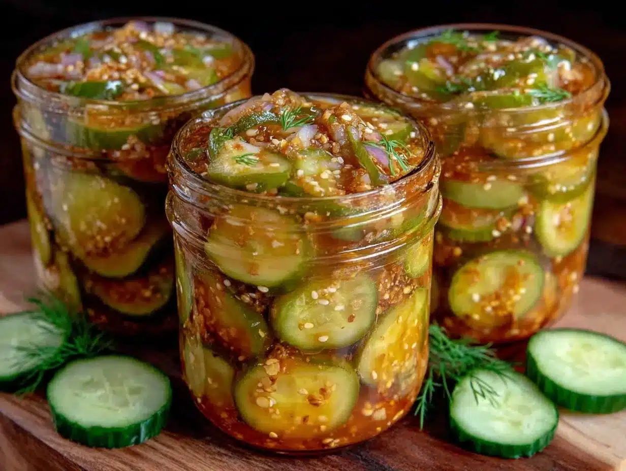 easy tangy bread and butter pickles recipe preparation steps