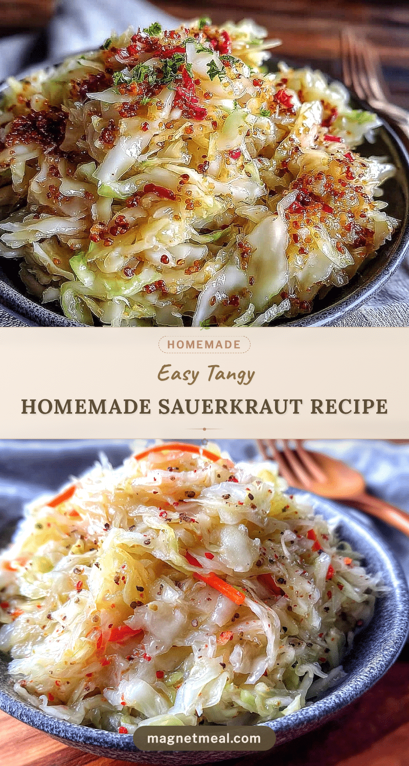 easy tangy homemade sauerkraut recipe recipe