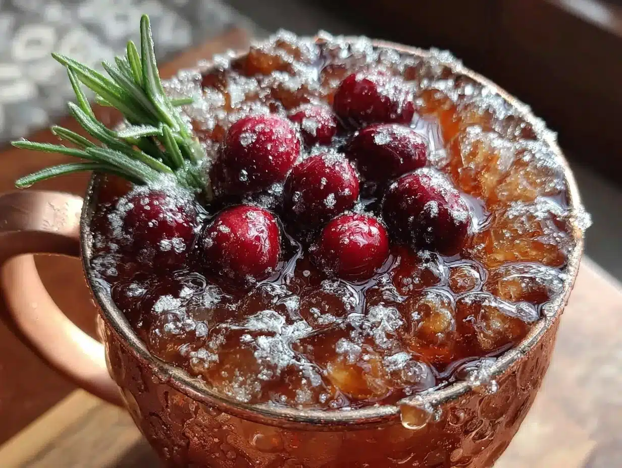 festive cranberry mule preparation steps