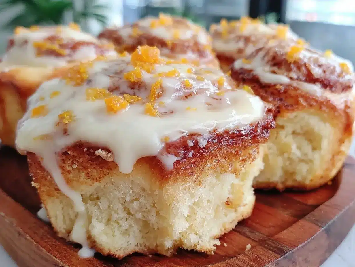 fluffy homemade orange rolls preparation steps
