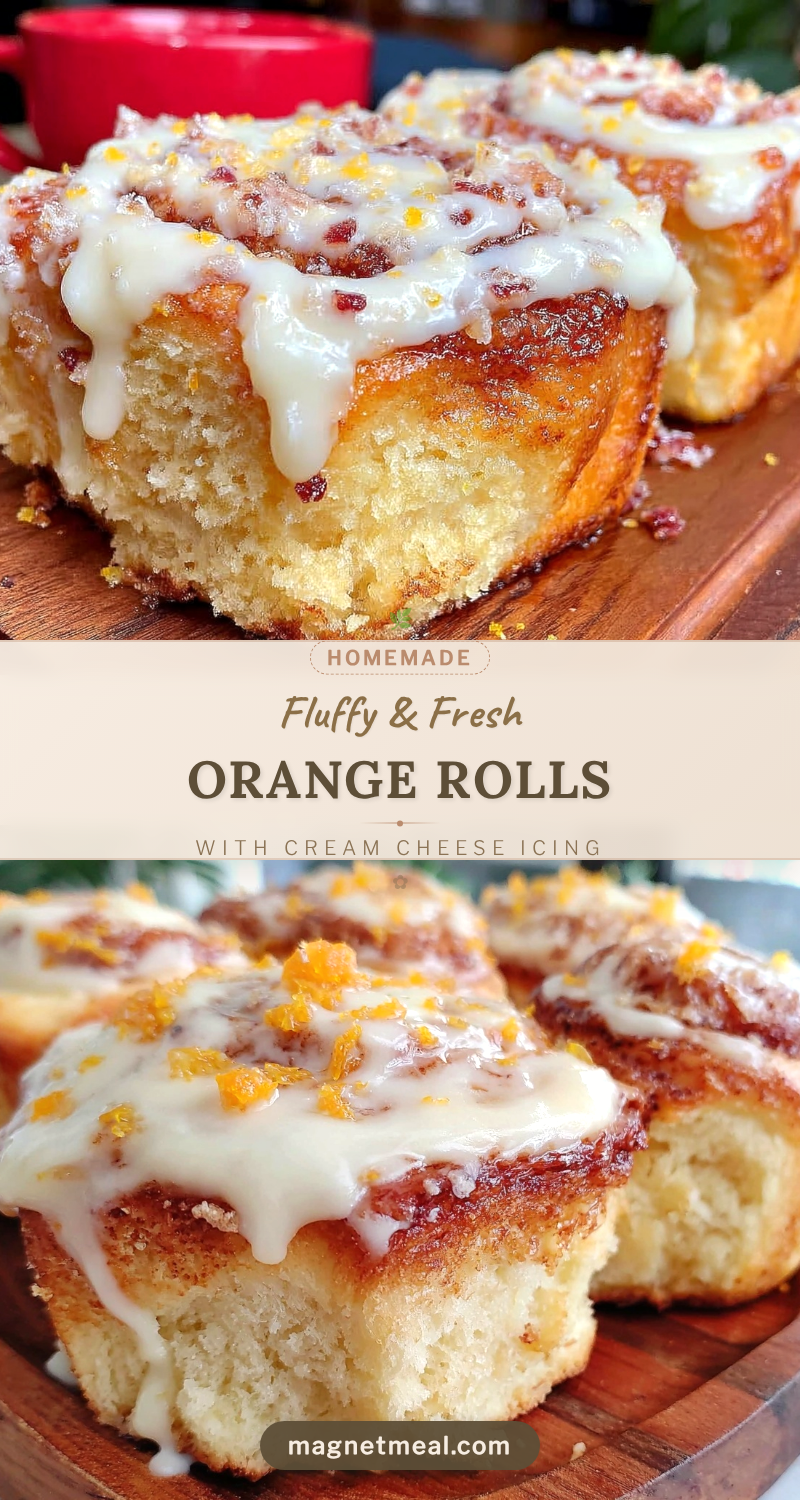 fluffy homemade orange rolls recipe