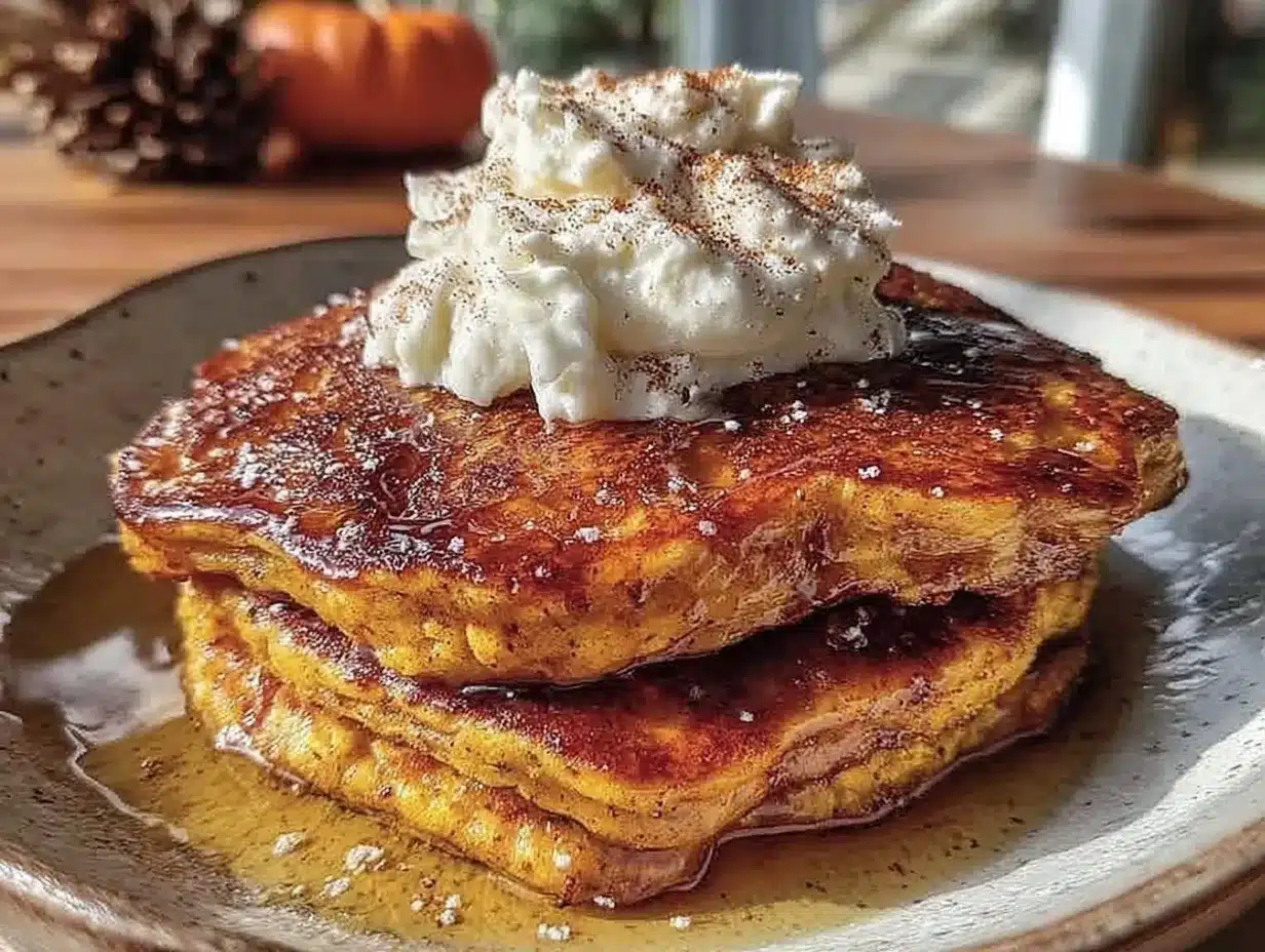fluffy pumpkin pancakes preparation steps