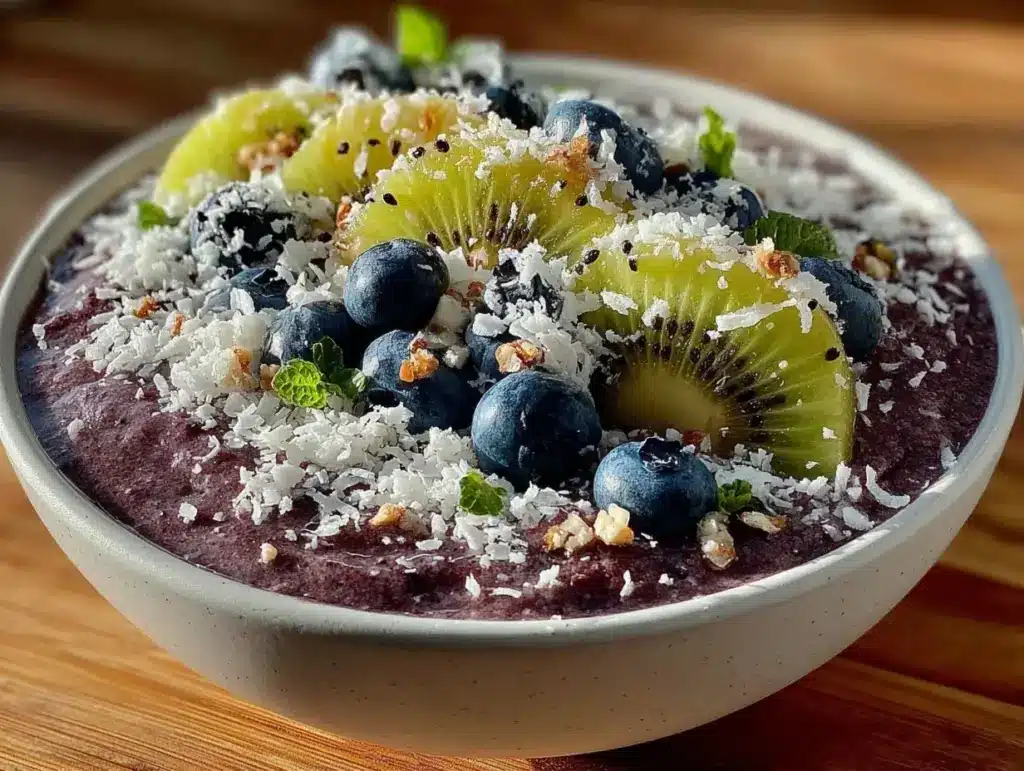 fresh acai smoothie bowl - featured image