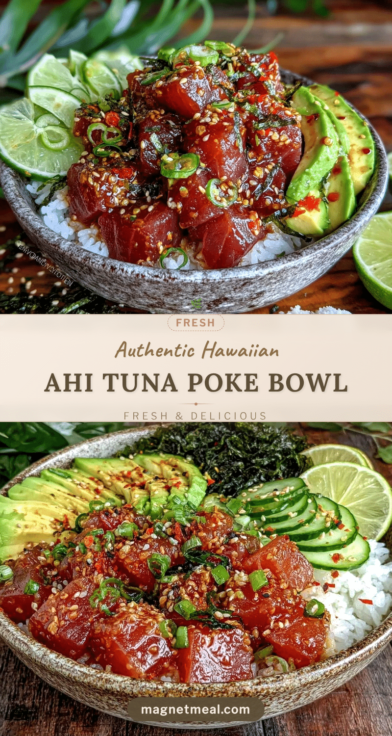 fresh ahi tuna poke bowl recipe