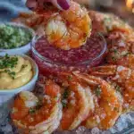 fresh chilled shrimp cocktail platter - featured image