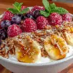 fresh greek yogurt protein bowl - featured image