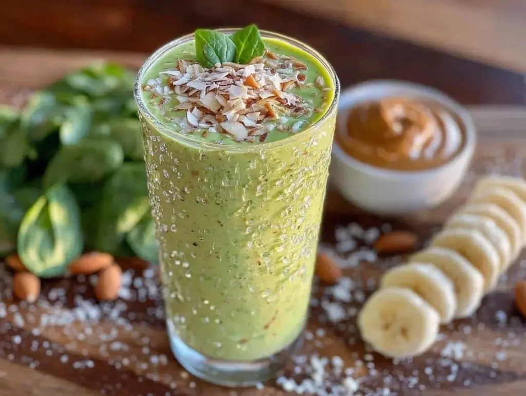 fresh green detox smoothie - featured image