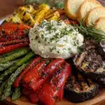 fresh grilled vegetable platter - featured image