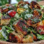 fresh lebanese fattoush salad - featured image