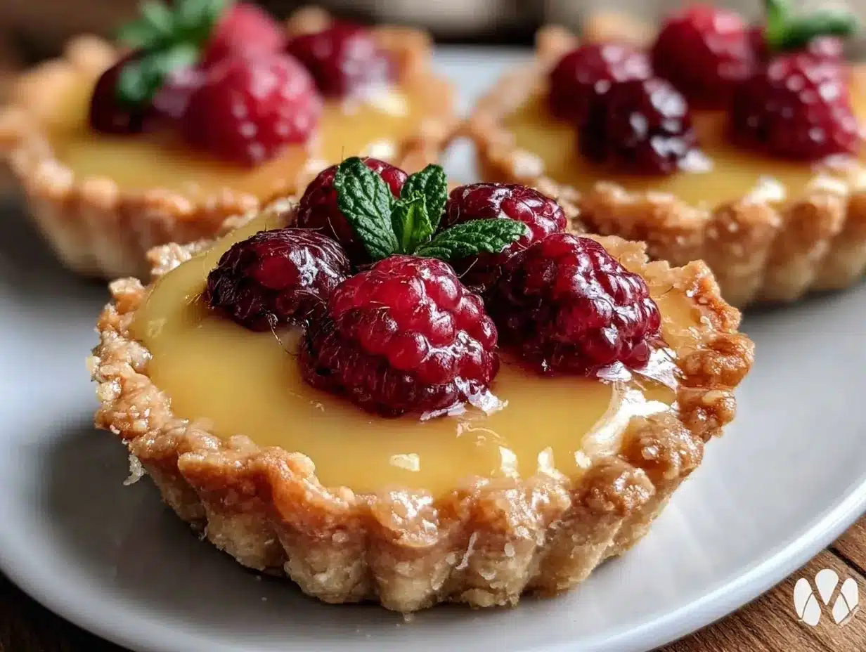 fresh lemon curd tart preparation steps