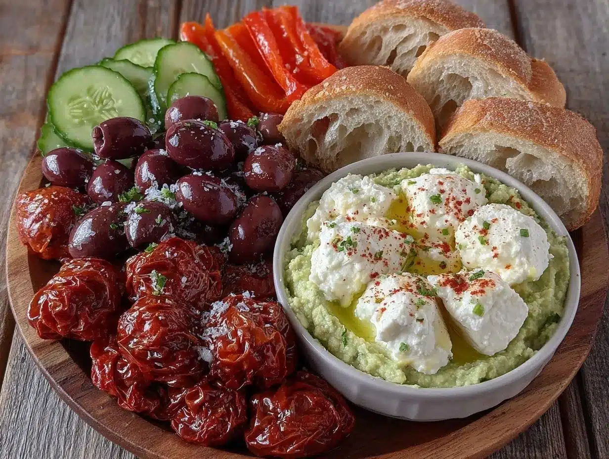 Fresh Mediterranean Brunch Board preparation steps