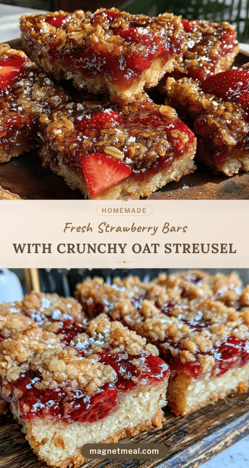 fresh strawberry crumble bars recipe