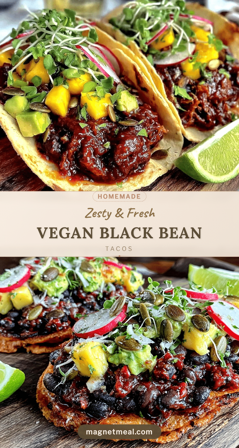 fresh vegan black bean tacos recipe