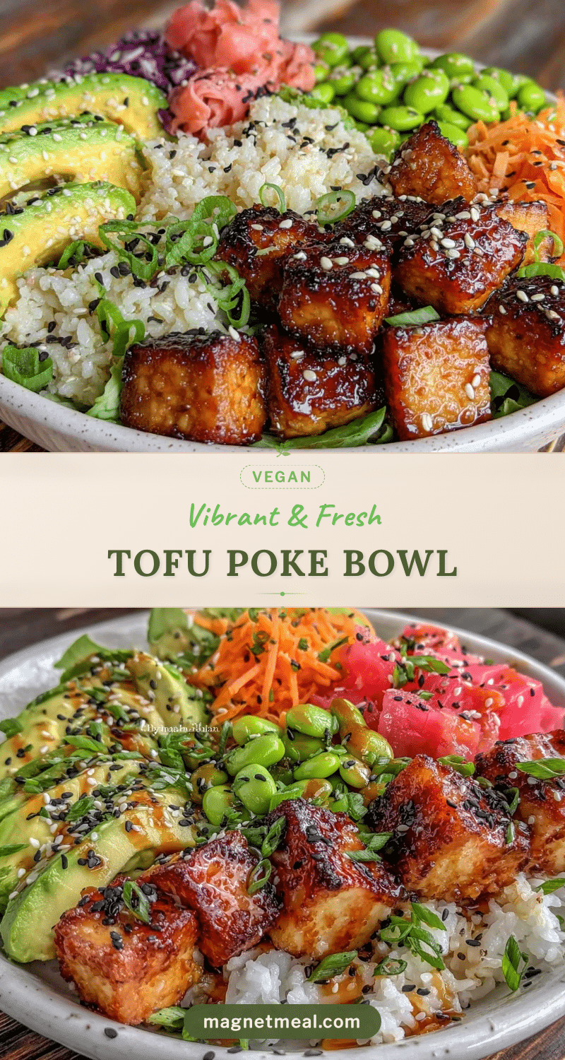 fresh vegan tofu poke bowl recipe