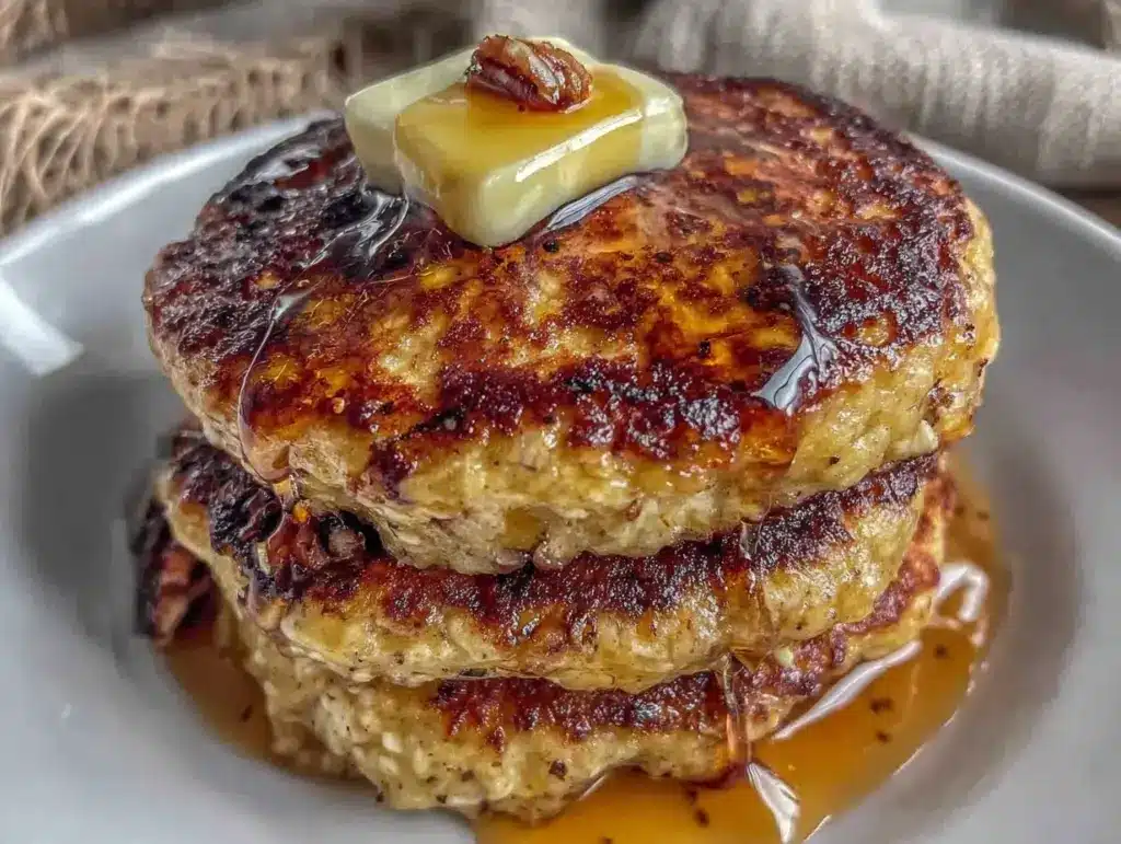 gluten-free banana oat pancakes - featured image