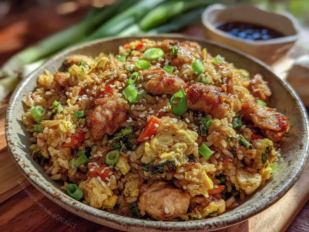 gluten-free chicken fried rice preparation steps