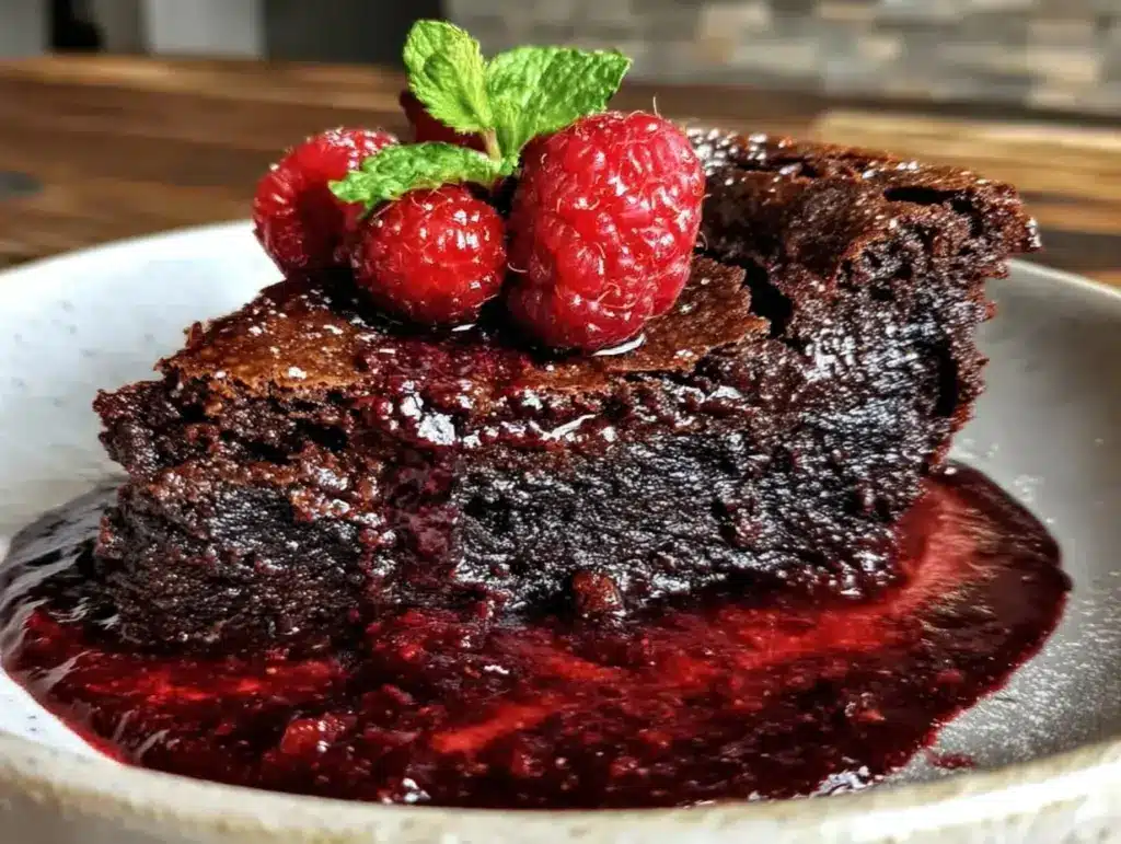 gluten-free flourless chocolate cake - featured image