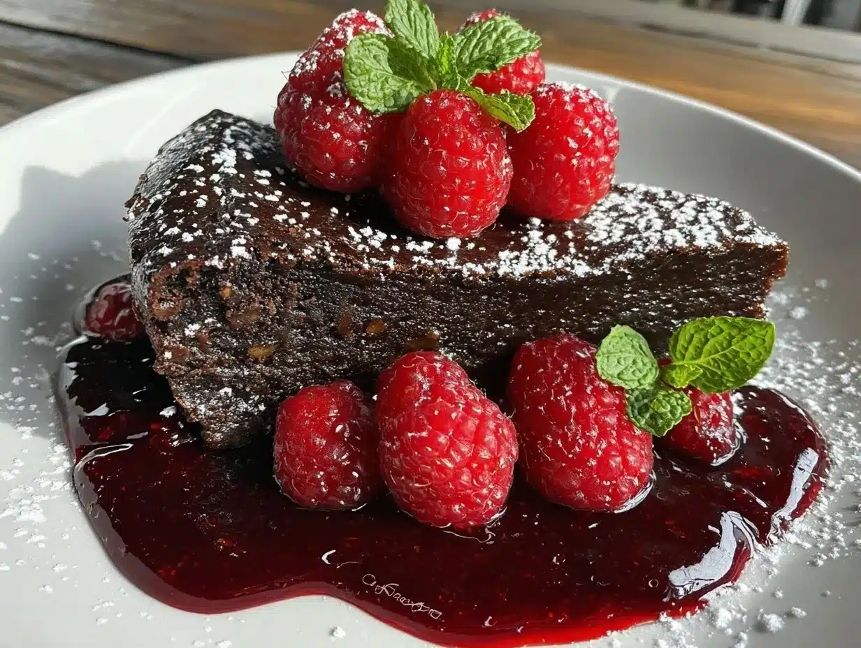 gluten-free flourless chocolate cake preparation steps