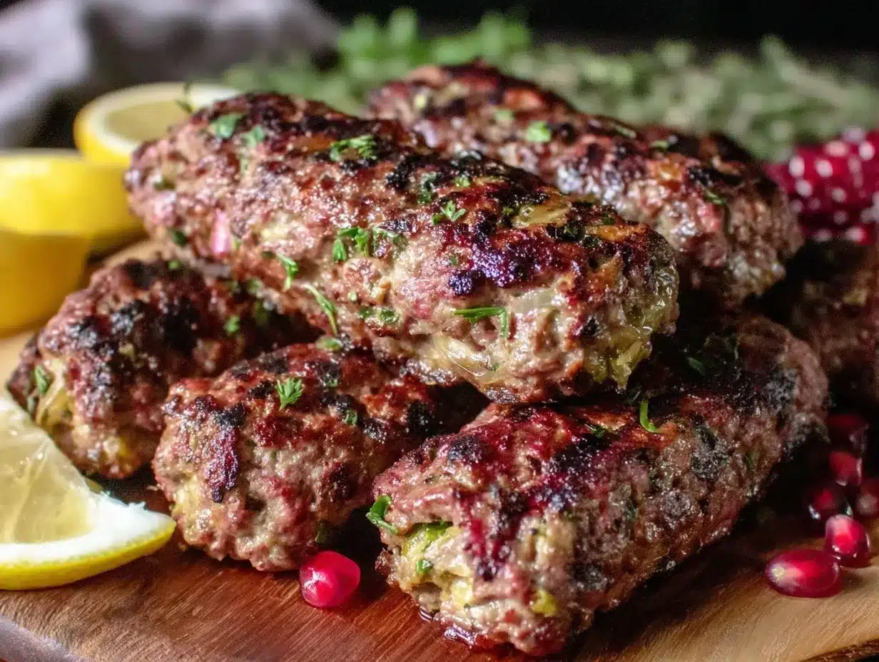 grilled lamb kofta kebabs preparation steps