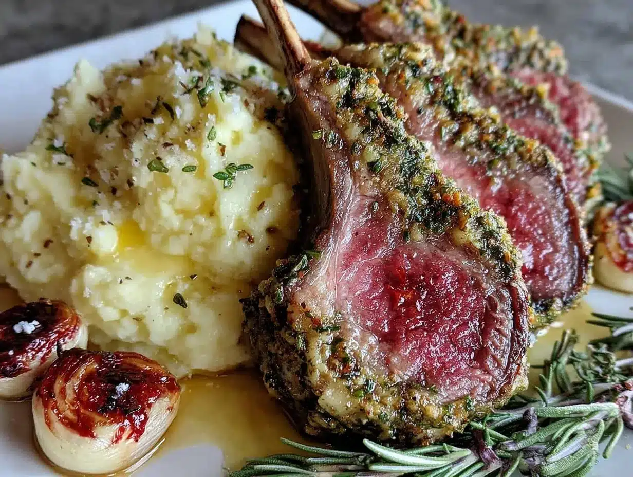herb crusted rack of lamb preparation steps