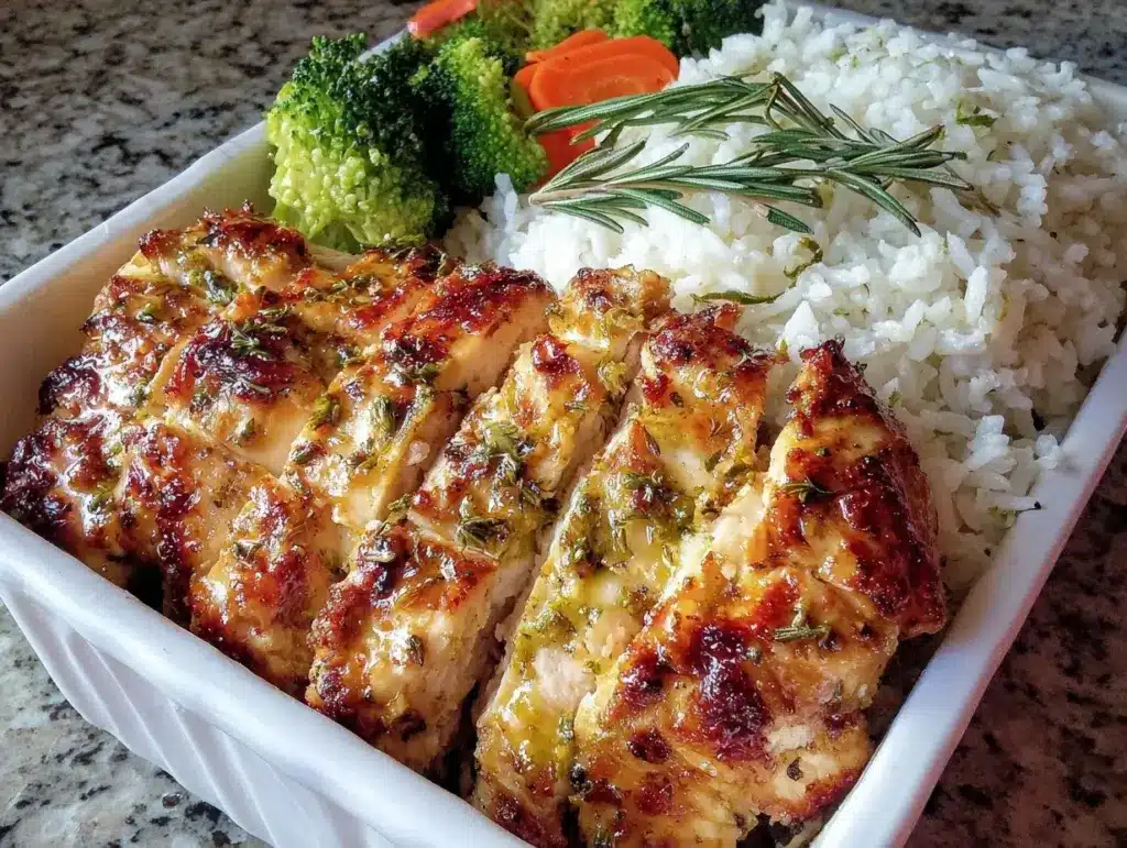high-protein bodybuilding chicken and rice meal prep - featured image