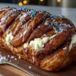 king cake cinnamon roll braid - featured image