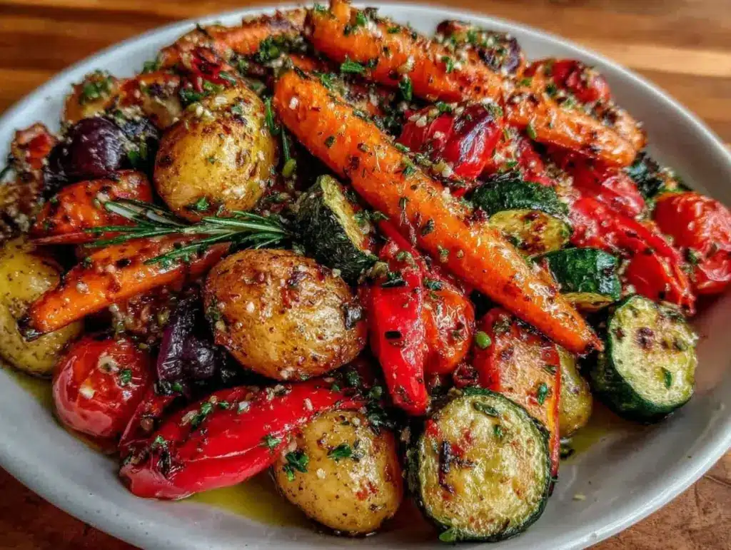 Mediterranean roasted vegetables - featured image