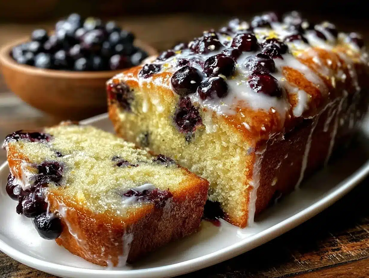 moist lemon blueberry pound cake preparation steps