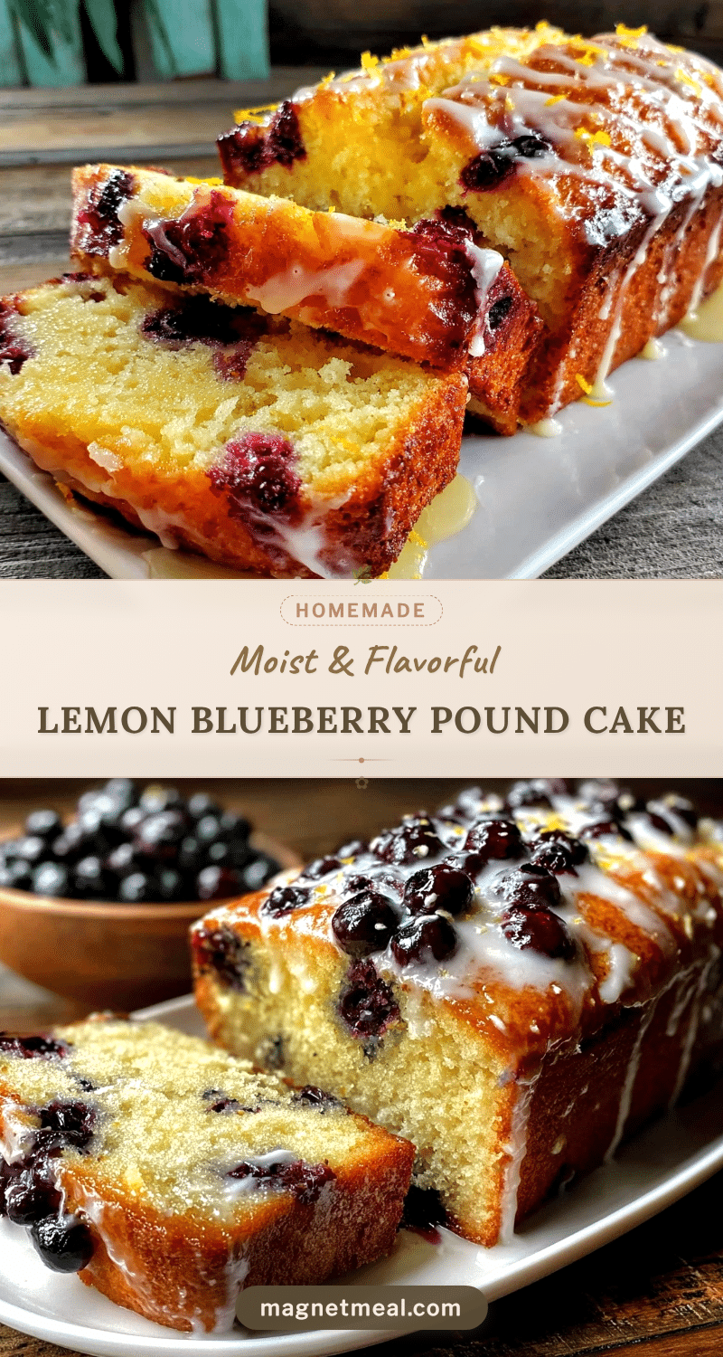 moist lemon blueberry pound cake recipe