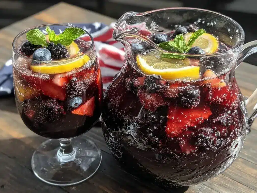 patriotic sangria recipe - featured image