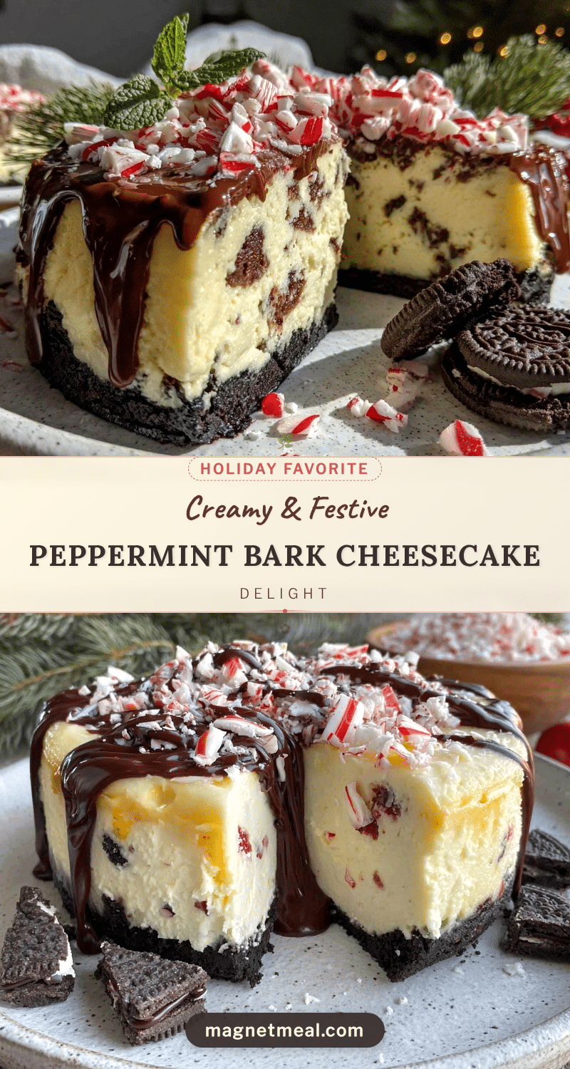 peppermint bark cheesecake recipe